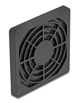 DELOCK σχάρα για 60mm ανεμιστήρα 67310 με φίλτρο σκόνης, πλαστική, μαύρη