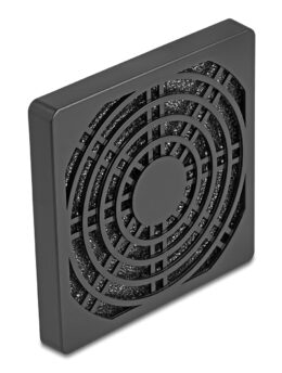 DELOCK σχάρα για 80mm ανεμιστήρα 67311 με φίλτρο σκόνης, πλαστική, μαύρη