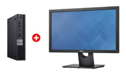 DELL PC OptiPlex 7060 Micro, Refurbished Grade A Repainted, i5-8500T, 8/128GB M.2, με οθόνη E2016H GB, με βάση