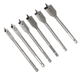 DELI σετ τρυπάνια φτερού DH-MBZ006-ED1 για ξύλο, χάλυβας άνθρακα, 10/12/16/18/20/25mm, εξάγωνο, 6τμχ