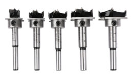 DELI σετ τρυπάνια μεντεσέ DH-MKK005-ED1 για ξύλο/πλαστικό, TCT λεπίδα, 15-35mm, 5τμχ