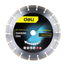 DELI δίσκος κοπής διαμαντέ DH-SQP230-E1, δομικών υλικών, 230mm, 6600rpm
