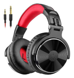 ONEODIO headset Studio Pro 10, 6.35mm & 3.5mm σύνδεση, Hi-Res, 50mm, μαύρο/κόκκινο