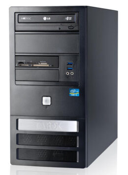 TAROX PC MT, Refurbished Grade A Repainted, E5700, 2GB, 320GB HDD, DVD, FreeDOS