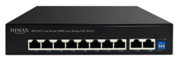 HIMAX PoE switch PS1802E-L, 8x Ethernet PoE & 2x Ethernet θύρες, έως 100Mbps