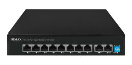 HIMAX PoE switch PS1802G, 8x Ethernet PoE & 2x Ethernet θύρες, έως 1000Mbps