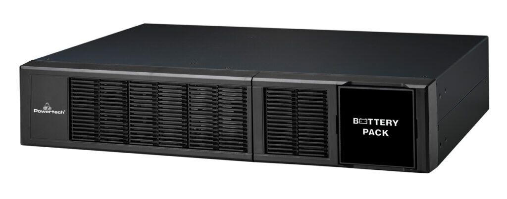 POWERTECH battery pack PT-1363 για rack 2U, έως 12 μπαταρίες, 12V/9Ah