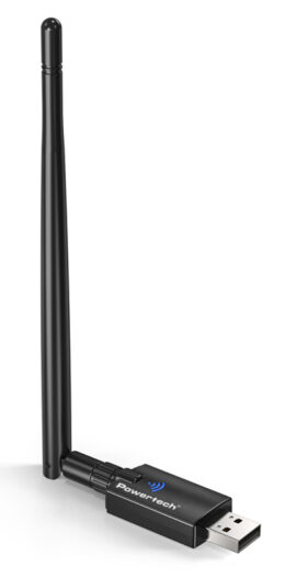POWERTECH ασύρματος USB αντάπτορας δικτύου & Bluetooth 5.3 PT-1386, 900Mbps WiFi 6