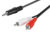 GOOBAY καλώδιο 3.5mm σε 2x RCA 51701, CU, 0.5m, μαύρο, 51701