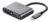CABLETIME αντάπτορας USB-C σε HDMI & VGA CT-PU31, 4K/30Hz, ασημί, 5210131038345