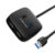 CABLETIME USB hub CT-AMAF4, 4x θυρών, 5Gbps, USB σύνδεση, 1m, μαύρο, 5210131038703