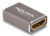 DELOCK αντάπτορας HDMI 60078 με Ethernet, 8K/60Hz, μεταλλικός, γκρι, 60078