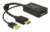 DELOCK αντάπτορας HDMI σε DisplayPort 1.2 62667, 4K, 25cm, μαύρος, 62667