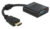 DELOCK αντάπτορας HDMI σε VGA 65512, 1080p, μαύρος, 65512