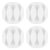 GOOBAY οργανωτές καλωδίων σιλικόνης 70373, 3 θέσεων, Φ5.4mm, λευκό, 4τμχ, 70373