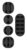 GOOBAY οργανωτές καλωδίων σιλικόνης 70683, Φ5.4-7.8mm, μαύρο, 5τμχ, 70683