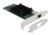 DELOCK κάρτα επέκτασης PCIe x8 σε RJ45, 10 Gbps, low profile, 88511