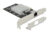 DELOCK κάρτα επέκτασης PCIe x2 σε RJ45 89528, 10 Gbps, low profile, 89528
