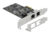DELOCK κάρτα επέκτασης PCIe x2 σε 2x RJ45 89530, 2.5 Gbps, low profile, 89530