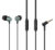 CELEBRAT earphones με μικρόφωνο D11, 3.5mm, 1.2m, μαύρα, D11-BK