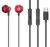 CELEBRAT earphones με μικρόφωνο D14, USB-C, 1.2m, κόκκινα, D14-RD