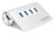 ORICO USB hub M3H4-V1, 4x θυρών, 5Gbps, USB σύνδεση, ασημί, M3H4-V1-SV-BP