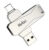 NETAC USB Flash Drive U782C, 64GB, USB 3.0 & USB Type-C, OTG, ασημί, NT03U782C-064G-30PN