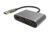 POWERTECH αντάπτορας USB σε HDMI & VGA PTH-101, 4K/30Hz, γκρι, PTH-101