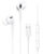 USAMS earphones με μικρόφωνο EP-41, Lightning, 10mm, 1.2m, λευκά, SJ453HS01