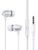 USAMS earphones με μικρόφωνο EP-42, 3.5mm, 1.2m, λευκά, SJ475SGHSTZ02
