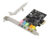 POWERTECH κάρτα επέκτασης PCIe σε 6x channel audio ST17, CM8738, ST17