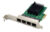 POWERTECH κάρτα επέκτασης PCIe σε 4x RJ45 GbE ST708, RTL8111F & ASM1184, ST708
