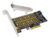 POWERTECH κάρτα επέκτασης PCIe x4 σε M.2 Key M & B NVMe TOOL-0049, TOOL-0049